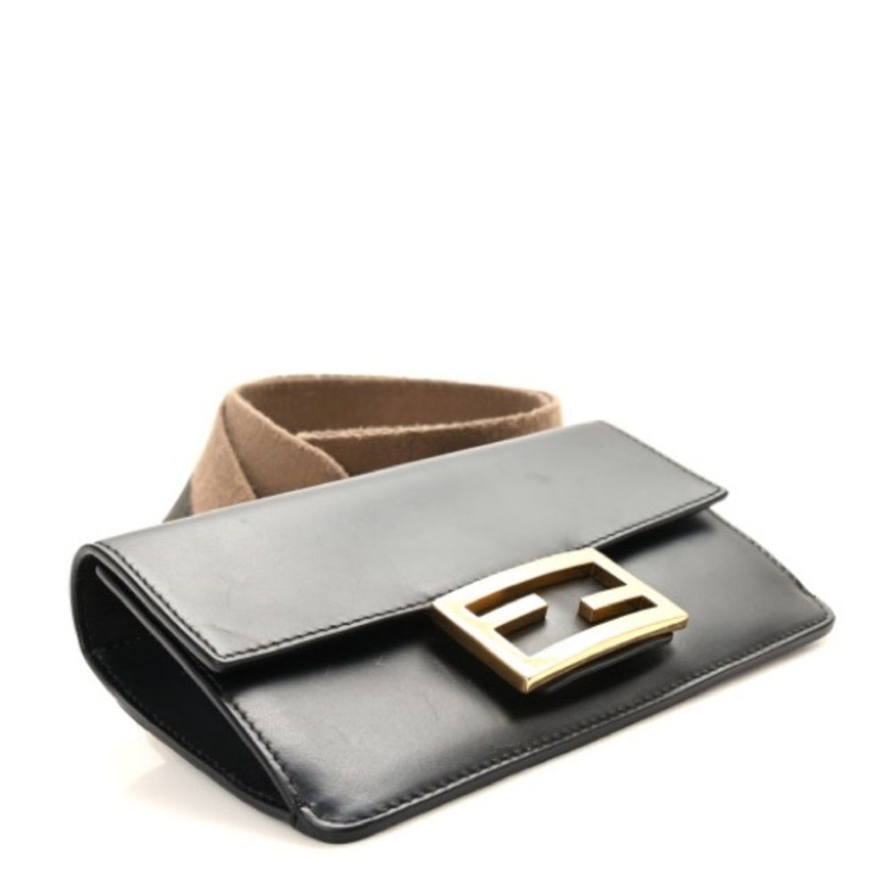 FENDI 
Vitello King Mini Flat Baguette Black - Picture 4 of 14